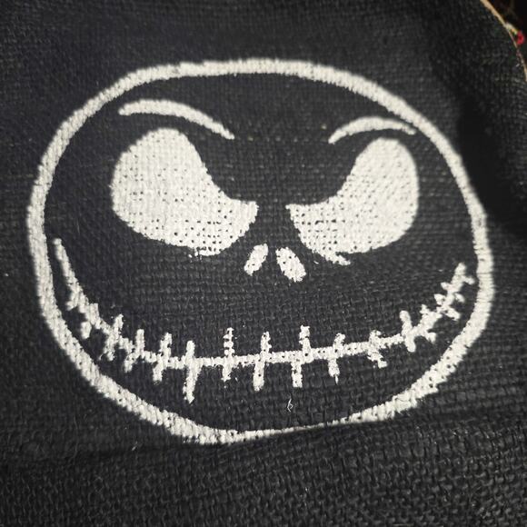 Pure Hemp Artisan Made Rustic Jack Skellington woven daypack - Picture 3 of 12